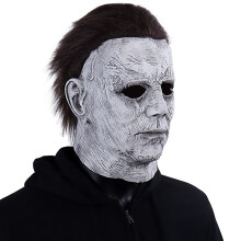 (111 myers mask) Halloween Michael Myers Killer Mask Cosplay Horror Bloody Latex Masks