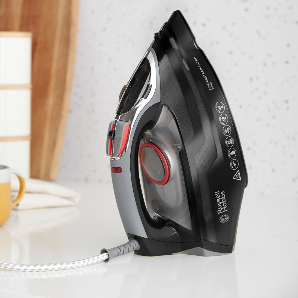 russell-hobbs-power-steam-ultra-iron--ceramic-non-stick-soleplate--210g-steam-shot--70g-continuous-steam--350ml-water-tank--self-clean--anti-calc