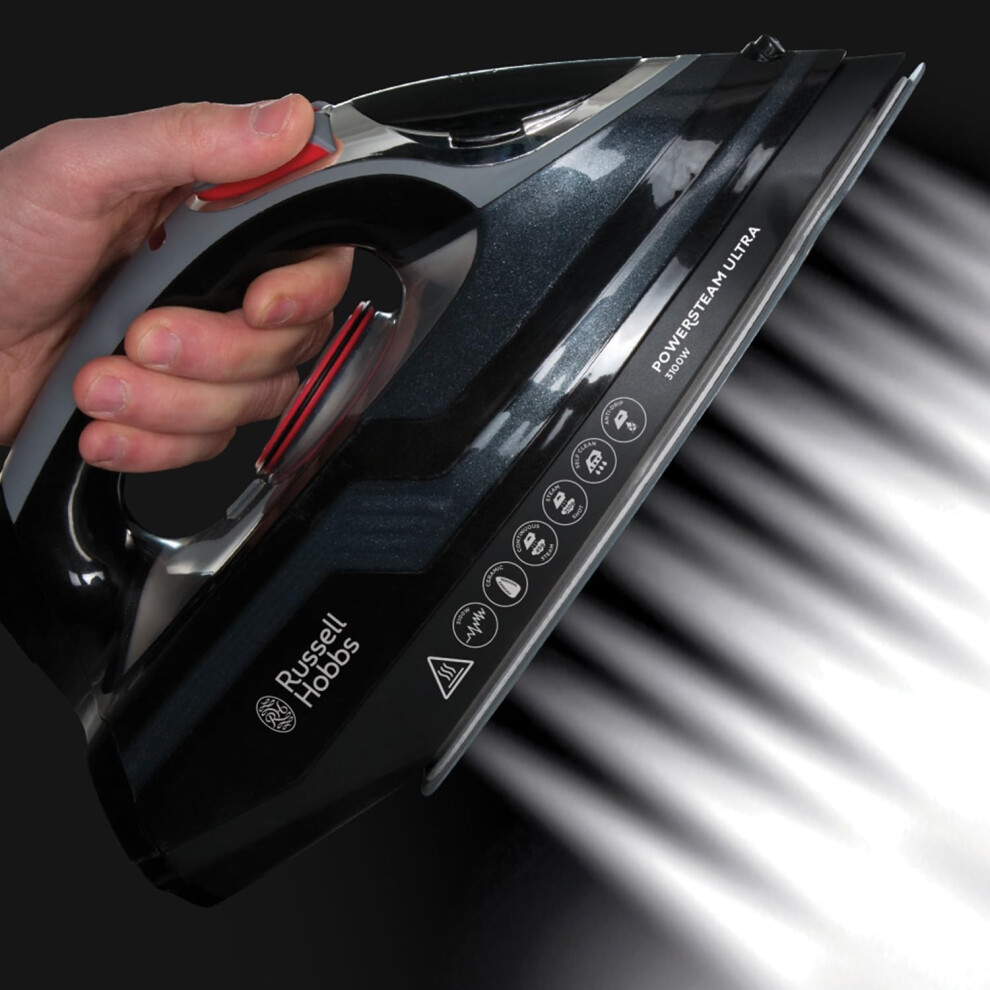 russell-hobbs-power-steam-ultra-iron--ceramic-non-stick-soleplate--210g-steam-shot--70g-continuous-steam--350ml-water-tank--self-clean--anti-calc