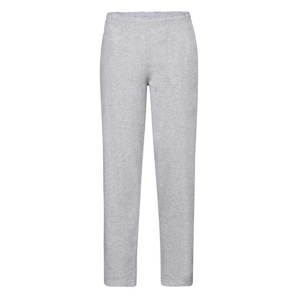 (M R, Heather Grey) Fruit Of The Loom Mens Classic 80/20 Jogging Bottoms