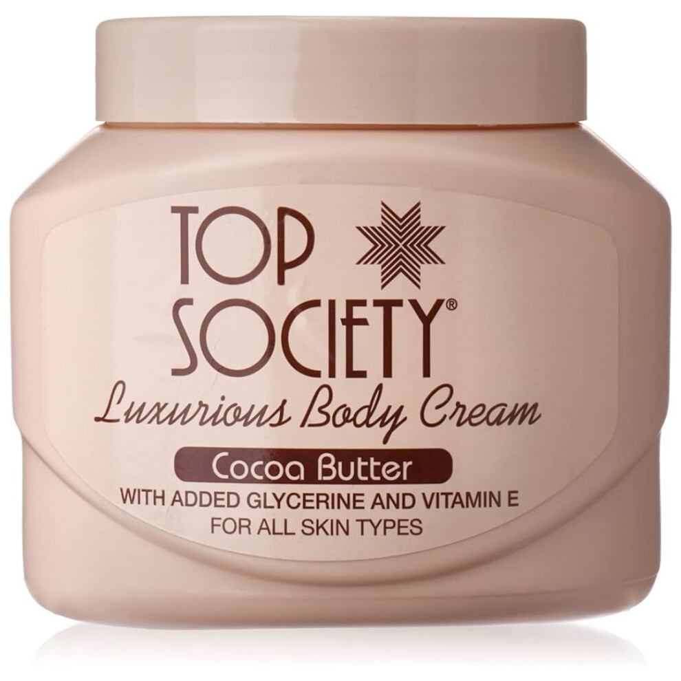 Clere Top Society Luxurious Body Cream with Cocoa Butter Intense Moisturization Leaving Skin Soft and Supple 500ml