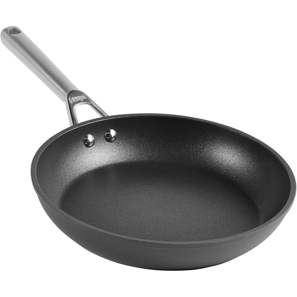 Ninja ZEROSTICK Classic Cookware 28cm Frying Pan, Non-Stick, Long Lasting Aluminium Frying Pan, Induction Compatible, Oven Safe to 180Â°C, Black