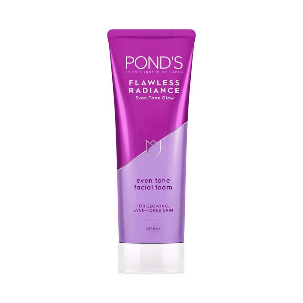 Pond's Flawless Radiance Facial Foam Cleansing And Exfoliating Vitamin E Eventone Glow Gives Blemishfree Skin 100ml