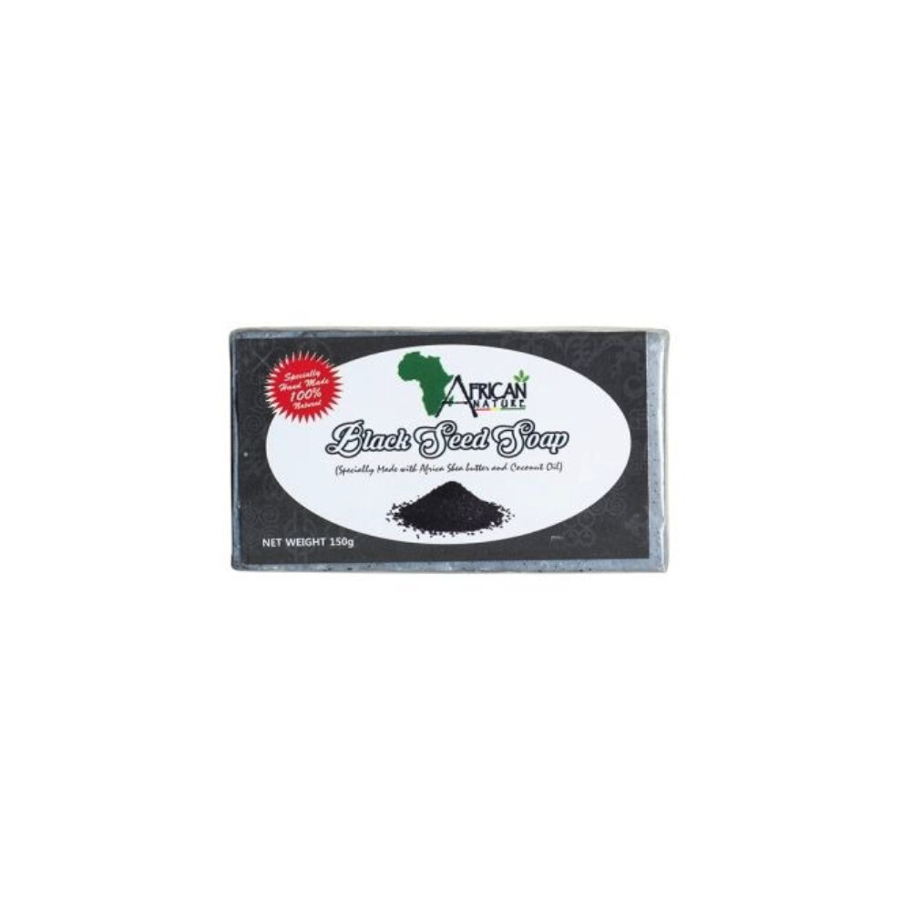 Black African Nature Seed Soap Natural Cleansing And Nourishment Keeping Hair Beautiful And Shiny 150G
