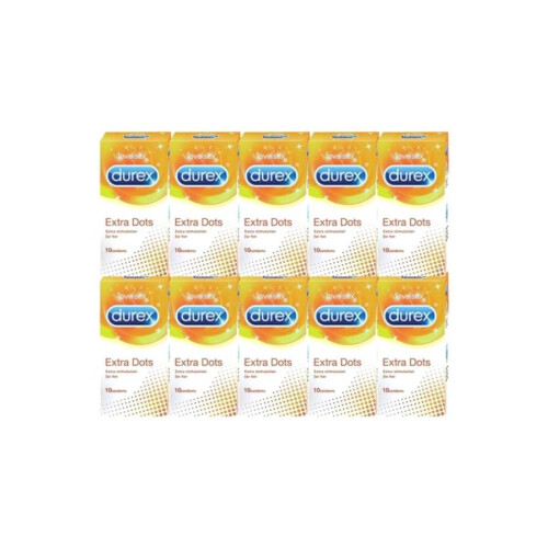 100-Piece Extra Dots Condom Set Enhanced Stimulation and Pleasure
