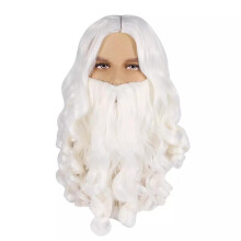 Festive Santa Hair and Beard Set for Christmas Dressing up