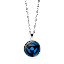 (3) Naruto Necklace Animethemed Nine Tomoe Rinne Sharingan Pendant With Highquality Alloy Chain