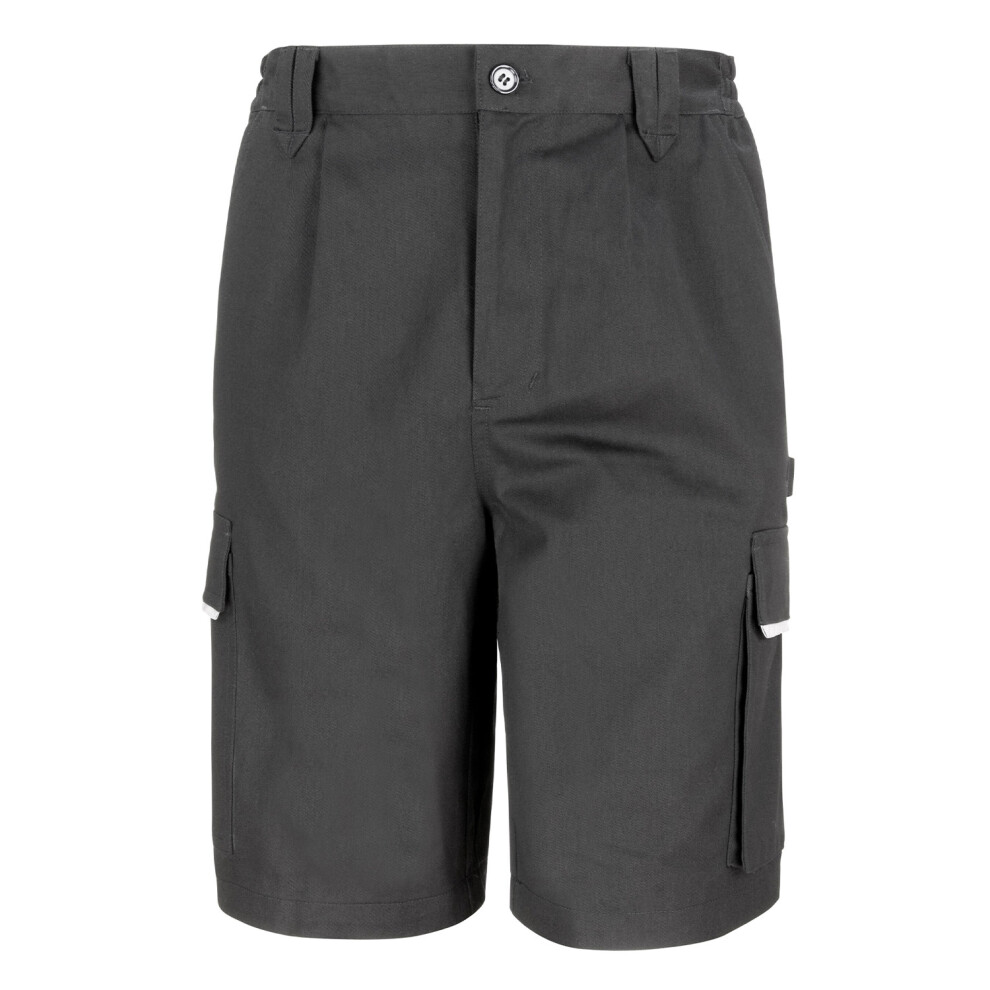 (M, Black) WORK-GUARD by Result Mens Action Cargo Shorts