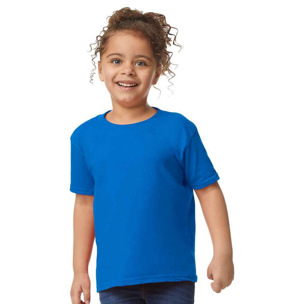 (6 Years, Royal Blue) Gildan Childrens/Kids Plain Cotton Heavy T-Shirt