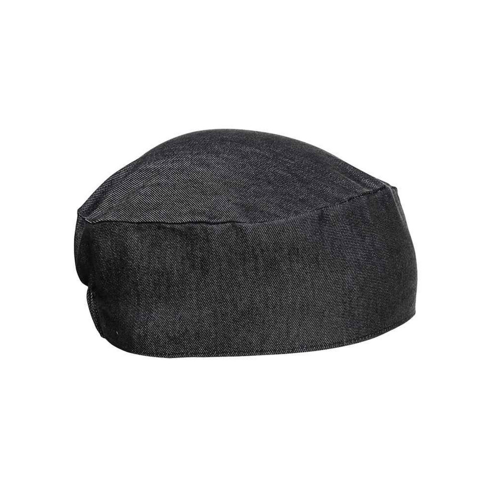 Denim Chef Skull Cap