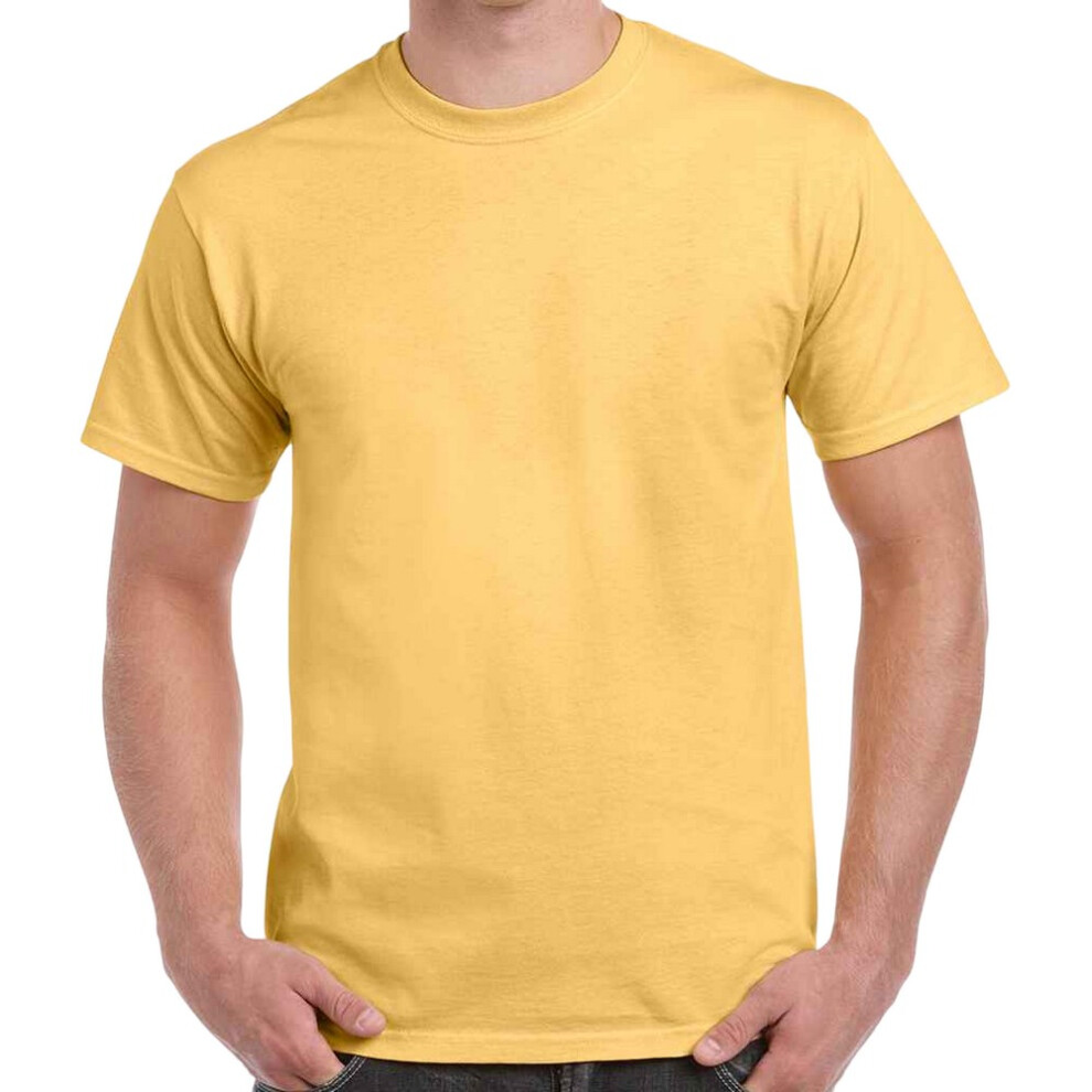 (XXL, Yellow Haze) Gildan Mens Heavy Cotton T-Shirt