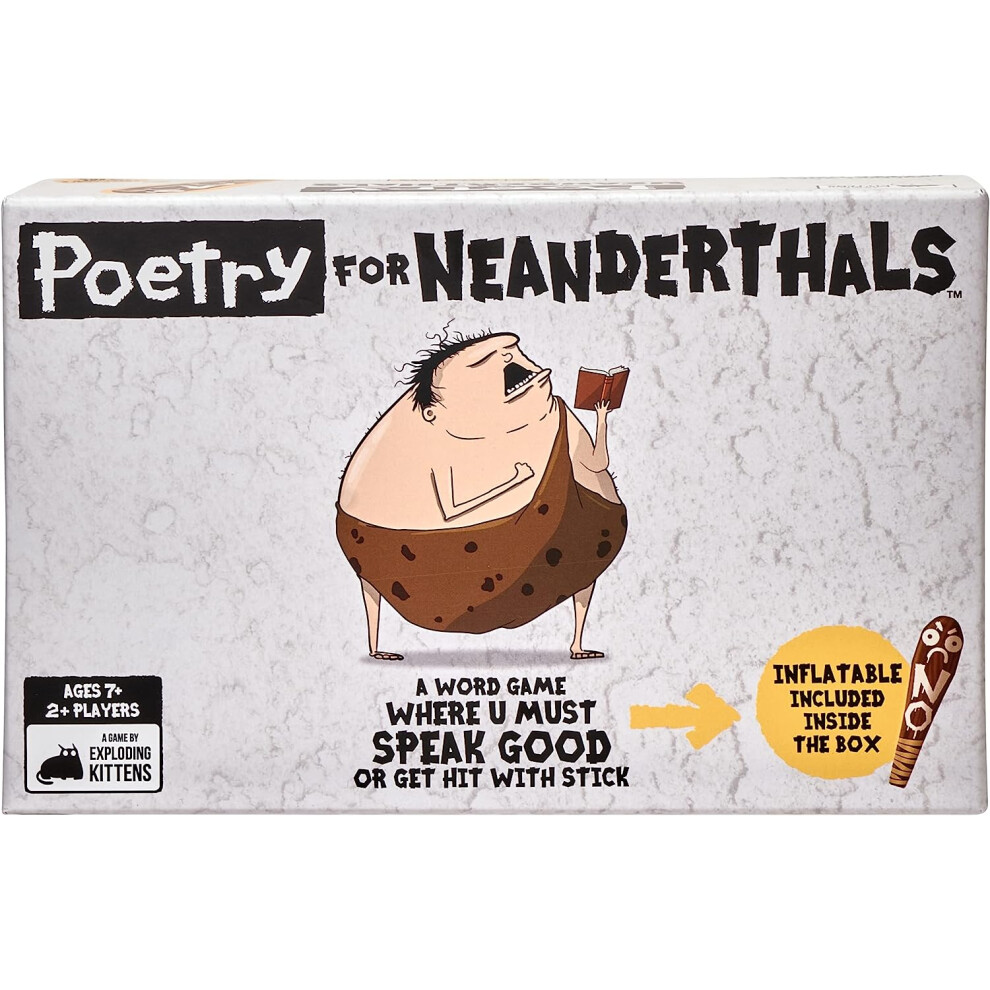 Exploding Kittens Poetry for Neanderthals by Exploding Kittens, Card Games for Adults Teens & Kids, Fun Family Games