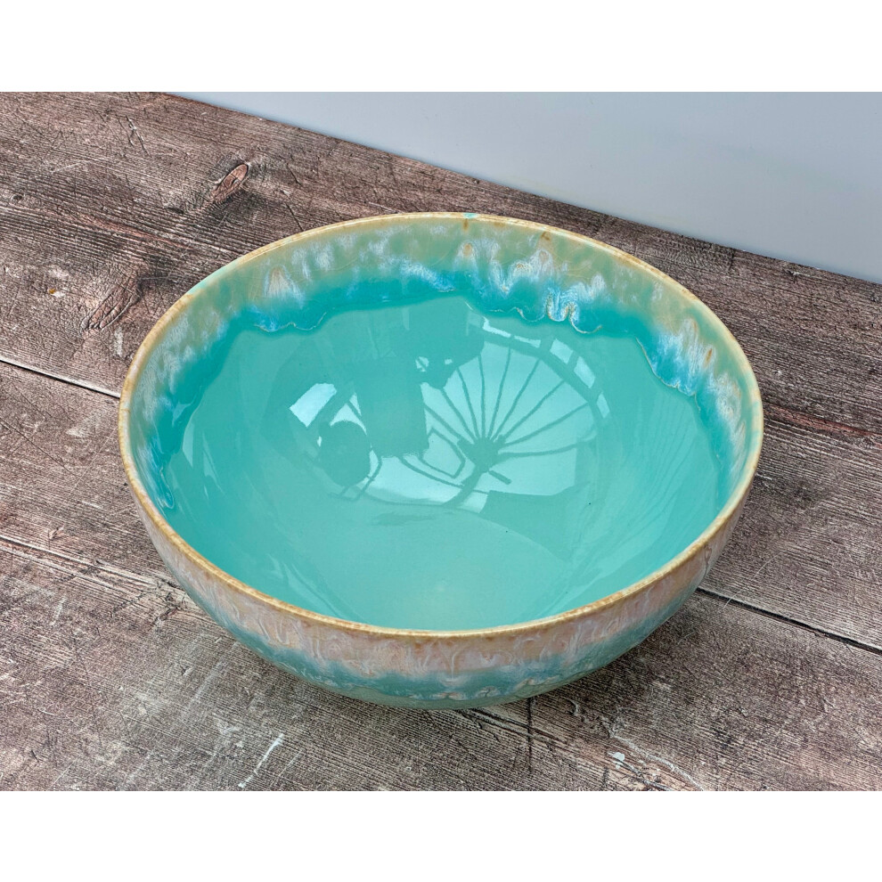 Turquoise Deep Serving Bowl, 23.5cm-image-OPC-PF58PXH-NEW