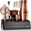 BARE BARREL Cocktail Making Kit | 14-Piece Bartender Kit Cocktail Shaker Set Maker | Bamboo Display Stand 1