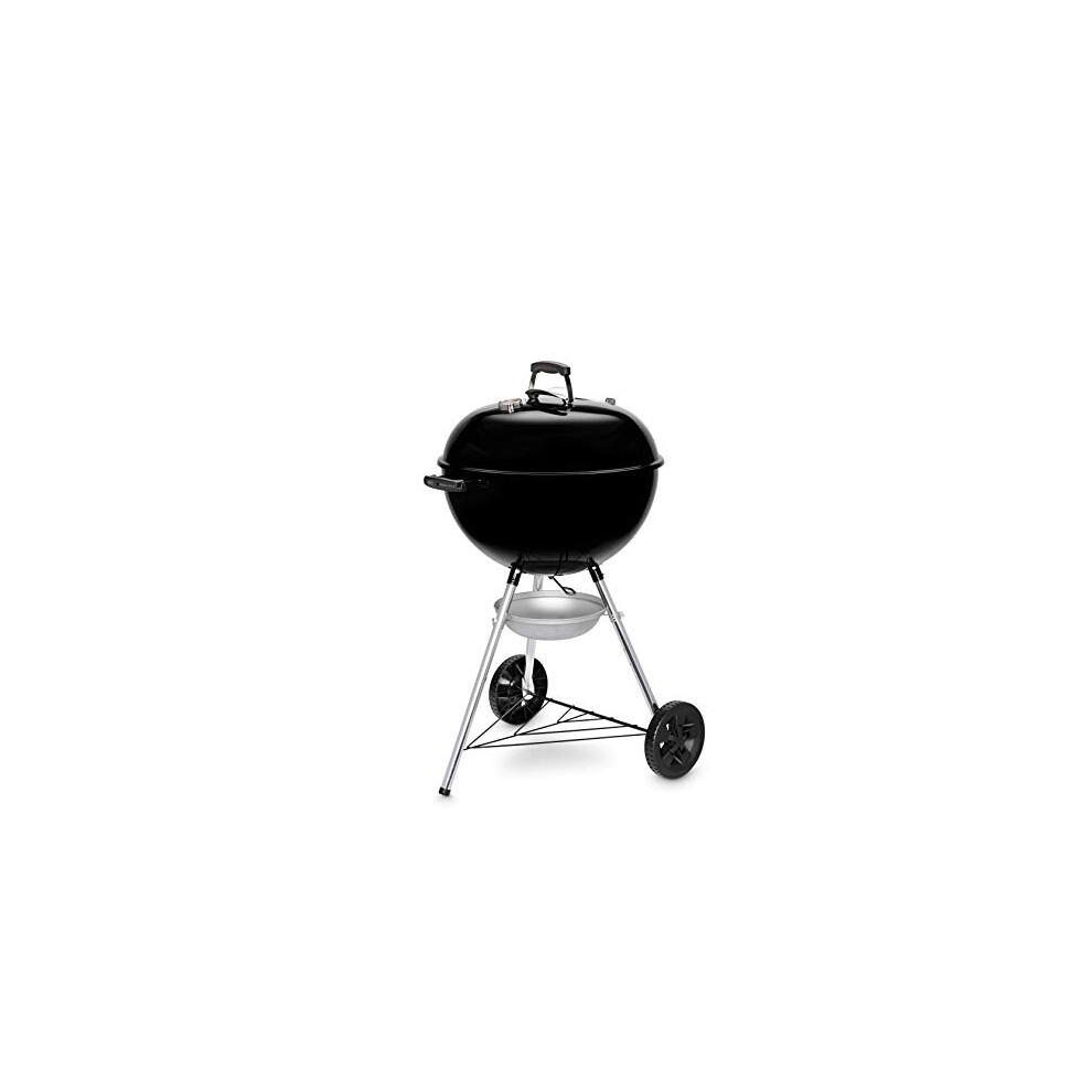 Weber Original Kettle Charcoal Grill Barbecue, 57cm | E-5710 BBQ Grill with Lid Cover, Thermometer, Stand & Wheels | Freestanding Outdoor Oven