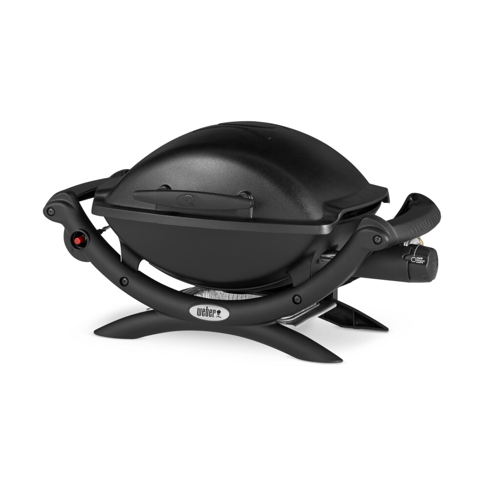 Weber Q1000 Gas Grill Barbeque | Table Top BBQ Grill & Char Griller | Cast Aluminium Lid Cover & Body | for Home or Travel
