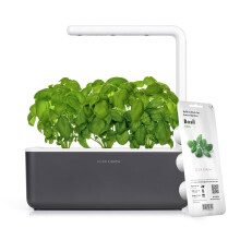 Click & Grow Indoor Herb Garden Kit with Grow Light | Smart Garden for Home Kitchen Windowsill | Easier than Hydroponics Growing System