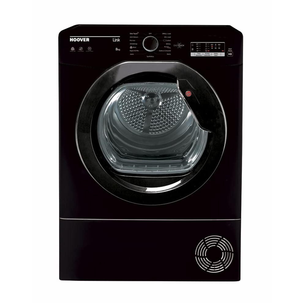 Hoover H-Dry 100 Condenser Tumble Dryer in Black with 8kg Capacity, Wi-Fi and Bluetooth Connectivity HLEC8LGB-80 - Image 4