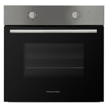Russell Hobbs 70L, 60cm Wide, Single Electric Built-in Fan Oven and Grill in Stainless Steel, 5 Oven Functions, RHFEO7004SS