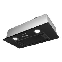 CIARRA CBCB5913A 52cm Black Integrated Undercabinet Cooker Hood - Built-in Canopy, LED Light, 3-Speed, 300m3/h, Quiet