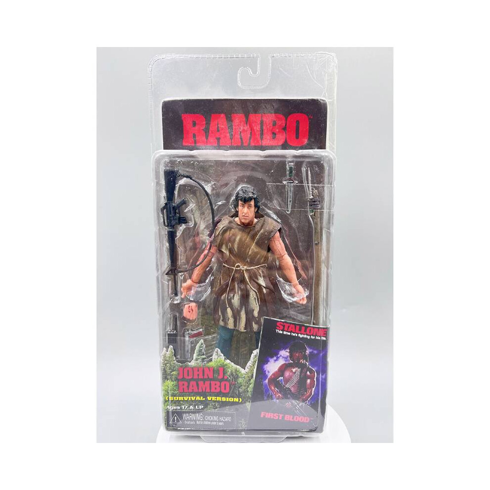 Rywolt (Breown) First Neca Rambo Blood John J Rambo Stallone Pvc Action Figure 7" Stallone Toy
