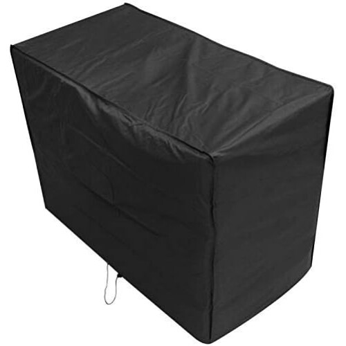 WATERPROOF BLACK RECTANGULAR GARDEN BENCH COVER PATIO FURNITURE PROTECTOR