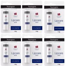 6 x 4.8g Neutrogena Norwegian Formula lip Care SPF20 Balm Dry Lips