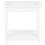 Beliani End Table with Glass Top White ATTU 3