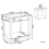 Beliani End Table with Glass Top White ATTU 2