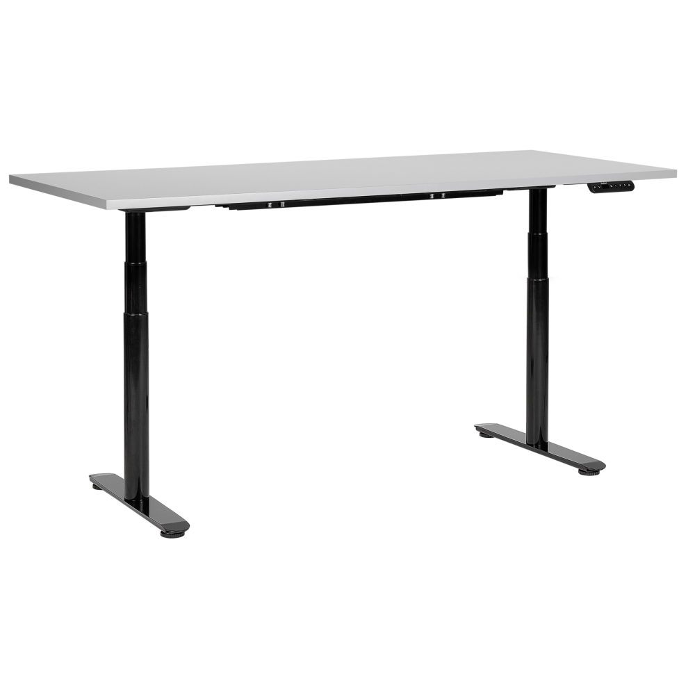 Electric Adjustable Standing Desk 180 x 80 cm Grey and Black DESTINAS