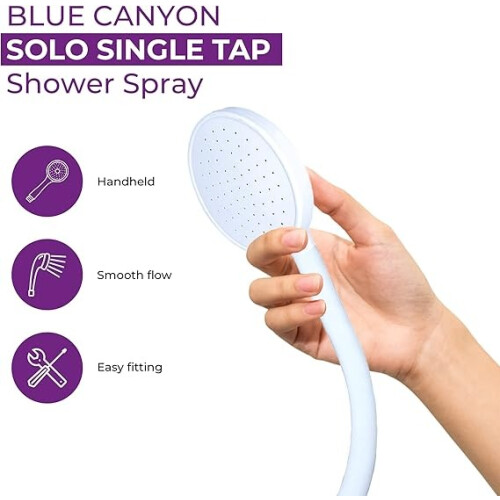 Double Tap Bath Sink Shower Head Hose Spray Pipe 1