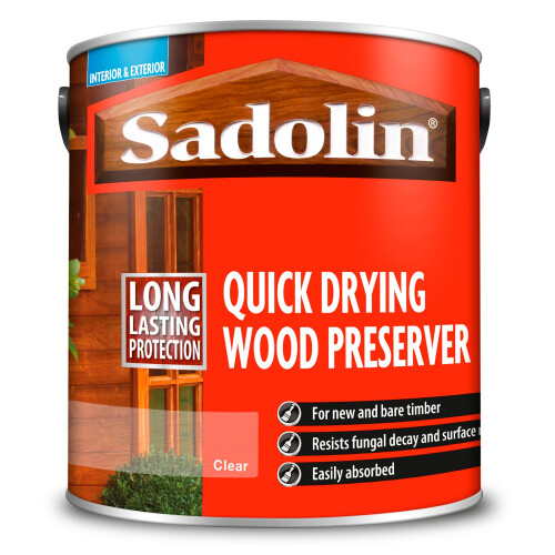 Sadolin Sadolin Quick Drying Wood Preserver Clear 2.5 L