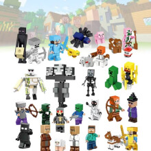Minecraft 29-teiliges Set: Bauklötze & Minifiguren – Mini-Spielzeug, Modell & Dekor Geschenk