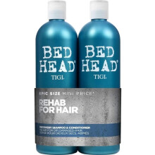 Bed Head by TIGI | Recovery Shampoo and Conditioner Set | Professional Moisturising Hair Repair Treatment |For Dry & Damaged Hair | 750 ml (Pack of 2)