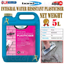 5L Integral Water Resistant Liquid Mortar & Render Plasticiser 5 Litre