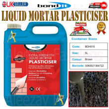 5L Extra Strength Liquid Mortar Plasticiser Cement Admixture / Brown