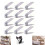 (Grey) 12x Shoe Slots Organizer Wardrobe Stacker Space Saver Rack Holder Adjustable 1