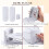 (White) 12x Shoe Slots Organizer Wardrobe Stacker Space Saver Rack Holder Adjustable 5