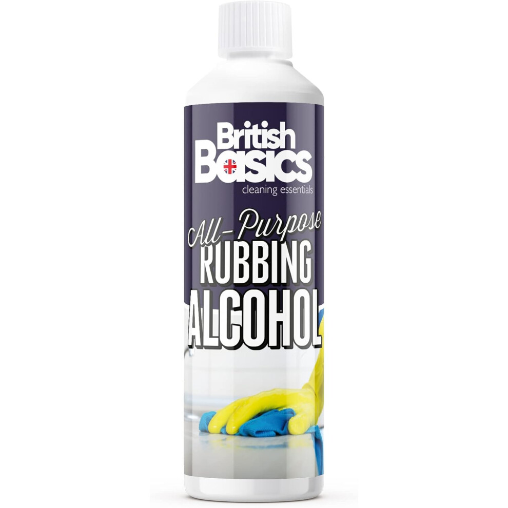 BritishBasics All Purpose Rubbing Alcohol | Isopropyl 99% Pure Isopropanol IPA for Cleaning 500ml