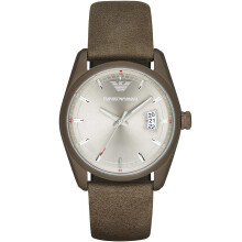 EMPORIO ARMANI MEN'S WATCH AR6079 KHAKI STRAP KHAKI DIAL KHAKI CASE