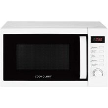 (White) 800W Freestanding Microwave - Digital Microwave with 20 Litre Capacity and 25cm Turntable - Features Weight and Time Quick Defrost Setting
