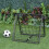 Homcom HOMCOM Adjustable Angle Rebounder Training Set with All-Weather Double-Layer Net - 6 Angles, Foldable Iron Frame, Ground Stakes - A90-222 2