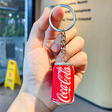 (CocaCola) Realistic Mini Resin Soda Can Keychain Cute Coke Sprite Starbucks Key Ring Accessory