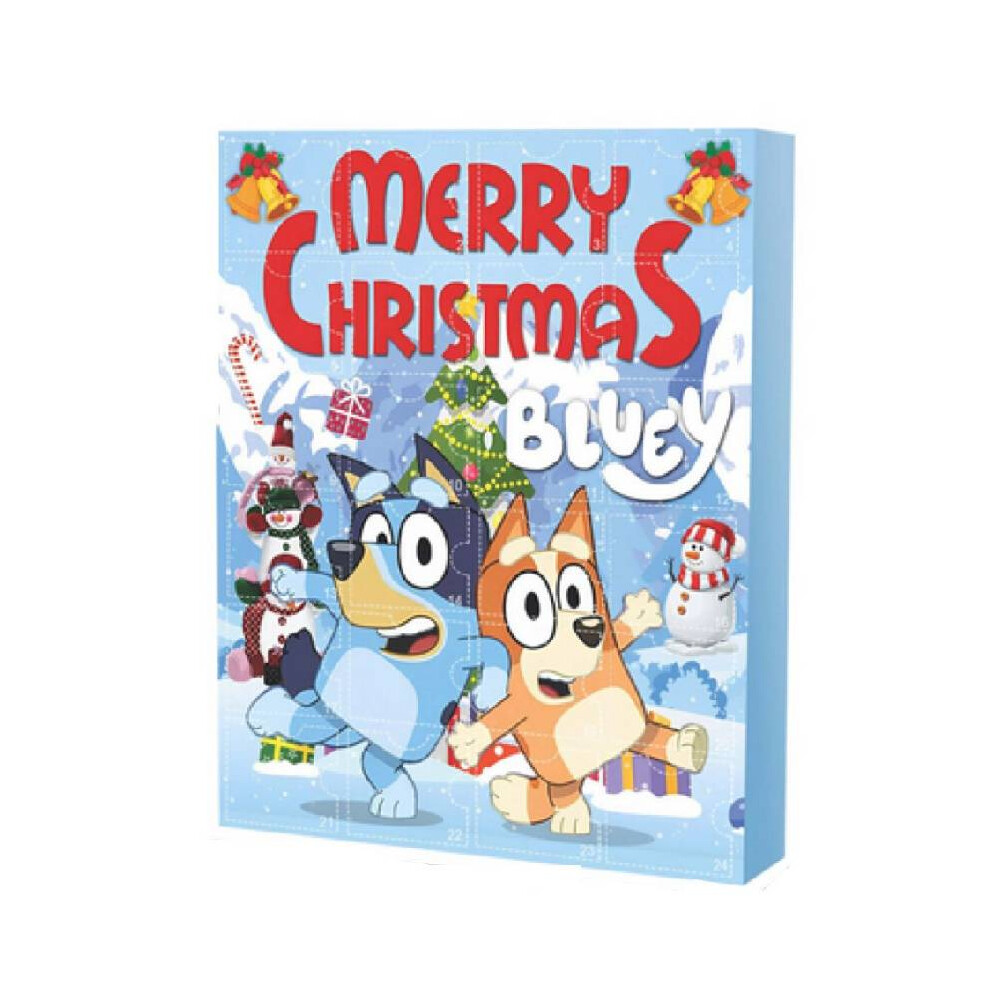 (Blue Cheer) Bluey Christmas Advent Calendar Contains 24 Gifts Box Toys Festivals Countdown