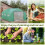 Outsunny Outsunny 4.5 x 3 x 2m Outdoor Tunnel Greenhouse w/ Roll Up Door 6 Windows Green 7
