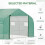 Outsunny Outsunny 4.5 x 3 x 2m Outdoor Tunnel Greenhouse w/ Roll Up Door 6 Windows Green 4