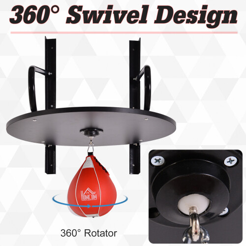 Homcom HOMCOM Speed Bag Platform Kit Wall-mounted Punching Ball Hanging Platform Set 2