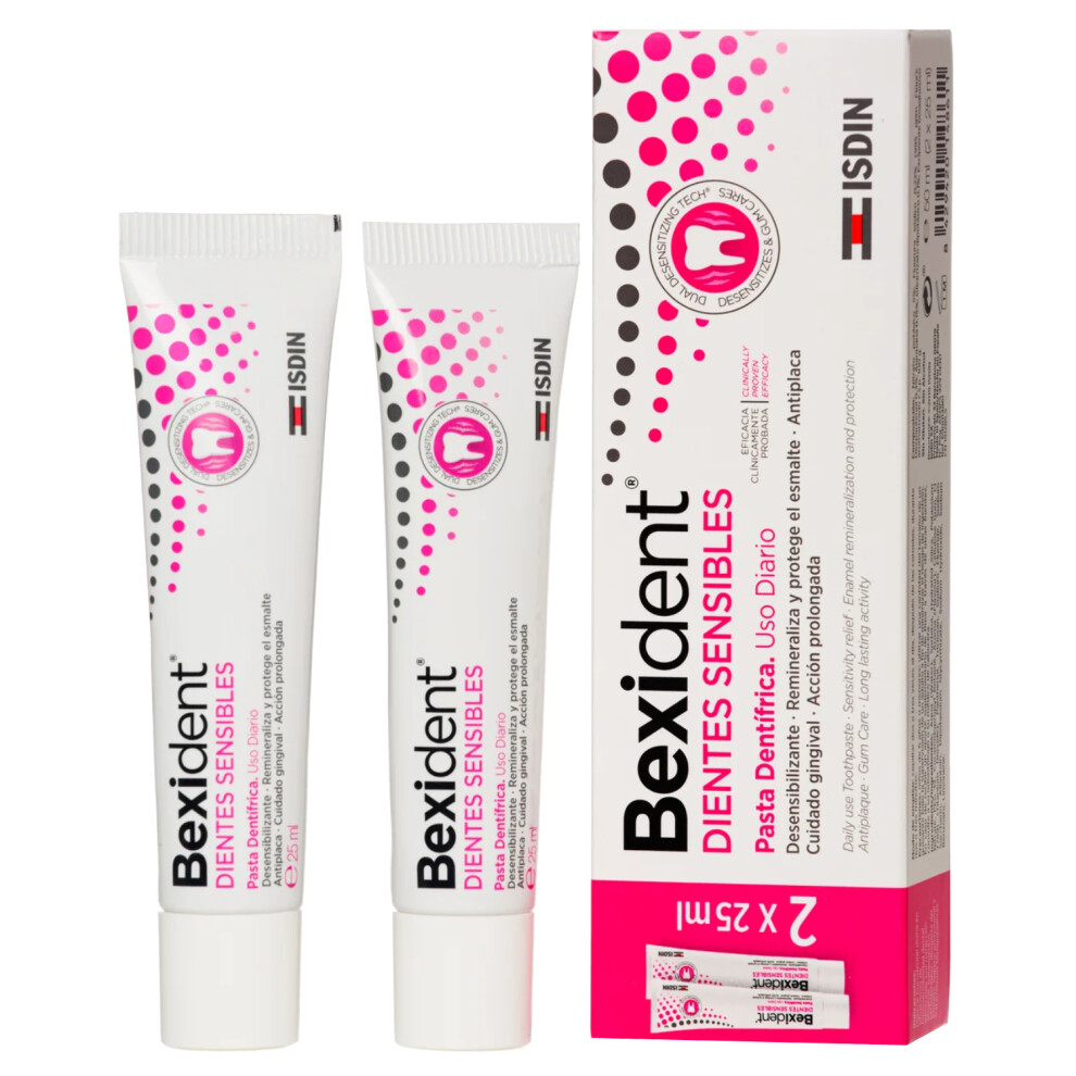 Bexident Sensitive Teeth Toothpaste, Gentle On Sensitive Teeth & Gums, Minimizing Irritation, Plaque Control, 25ml Pack Of 2