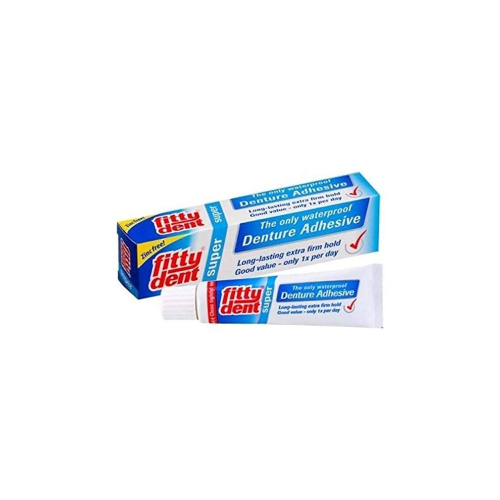 Super Denture Adhesive Long-Lasting and Strong Hold for Secure Denture Fit Comfort and Easy Application and Removal
