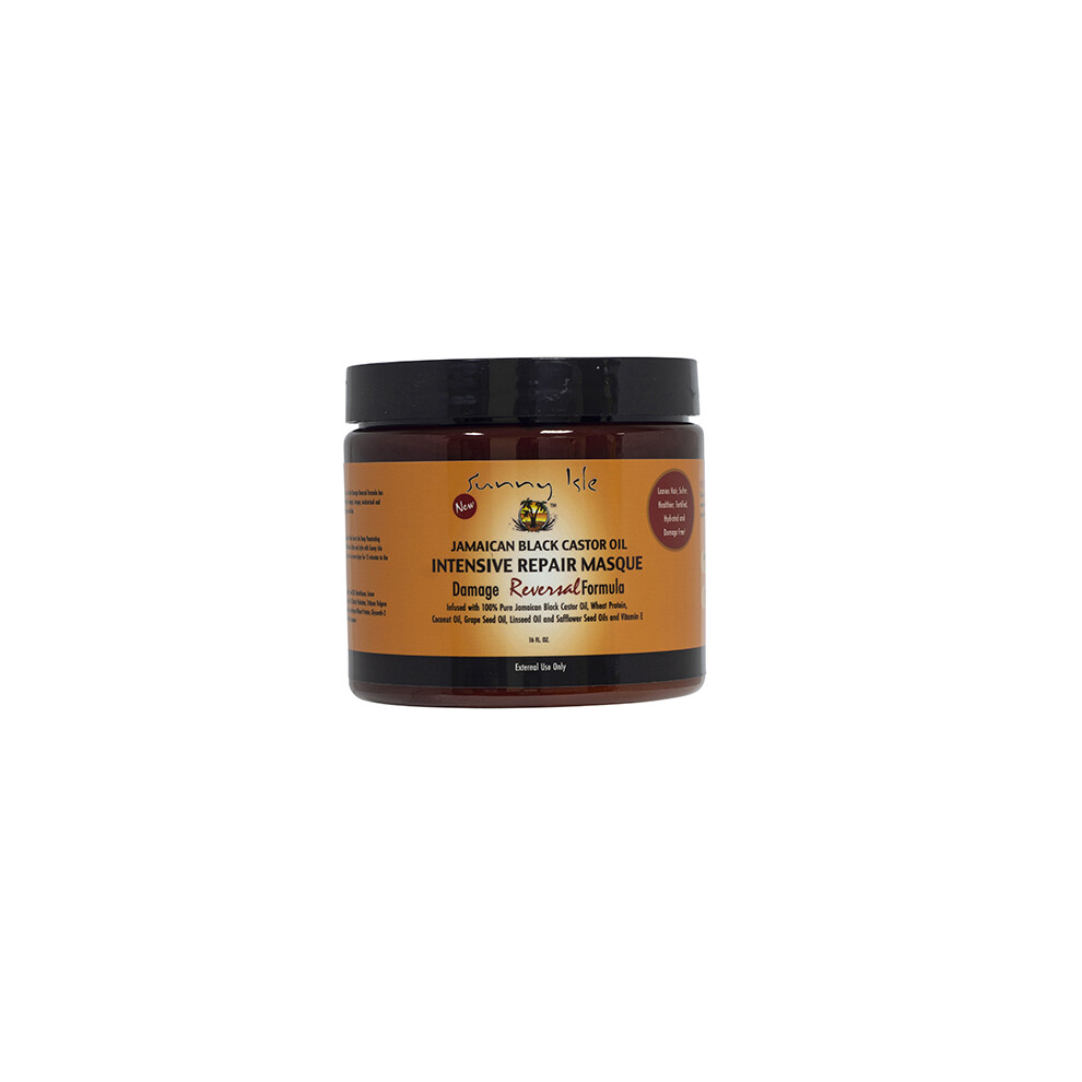 Jamaican Black Castor Oil Intensive Repair Masque 16oz - Deep Conditioning, Moisturizing, Strengthening, Hair Repair, Natural Ingredients